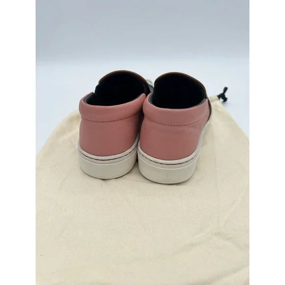 Fendi Pink Leather Monster Bug Slip on Sneakers w/ Dustbag sz 35 - Picture 7 of 9